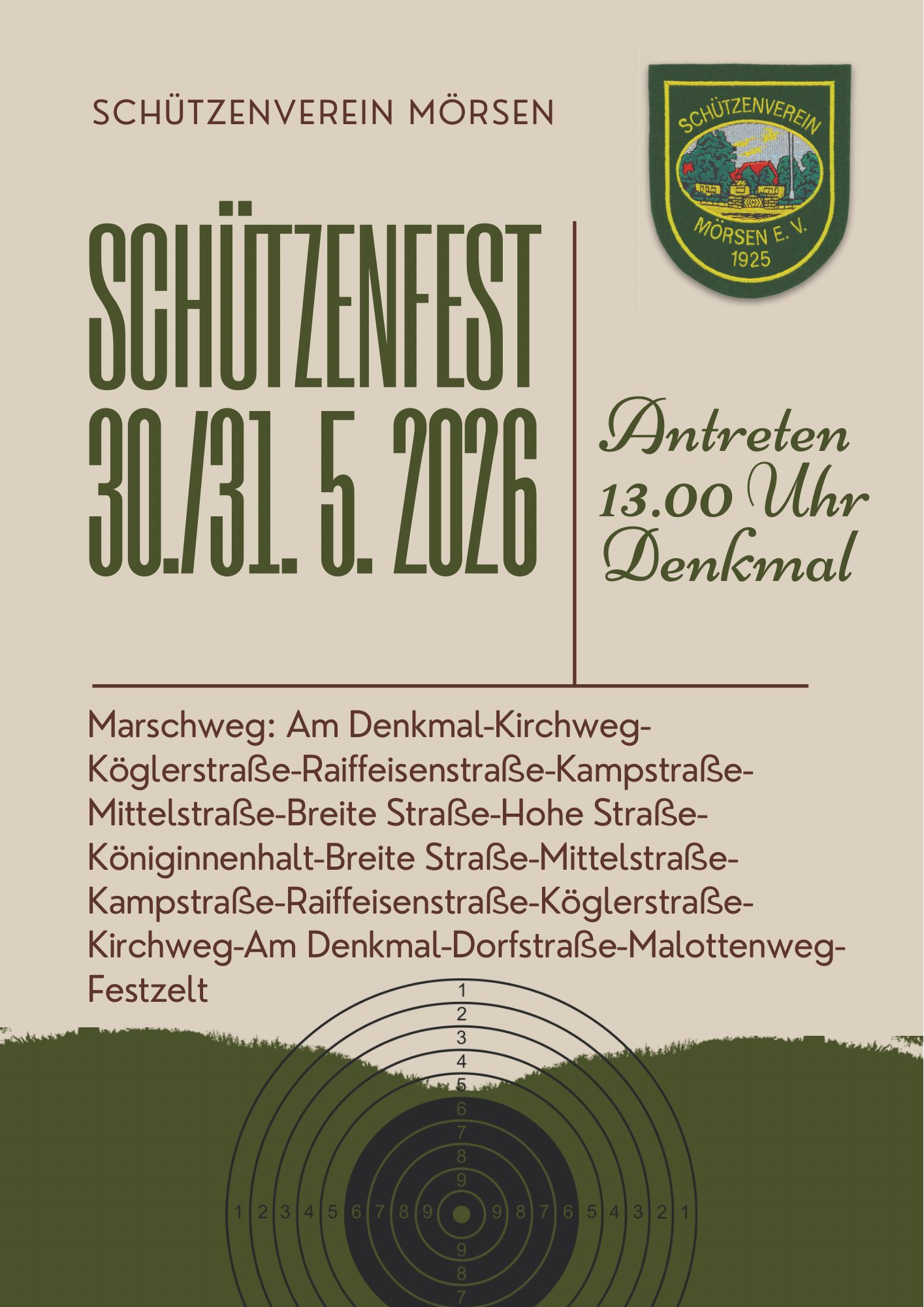 Schützenfest Mörsen 2026