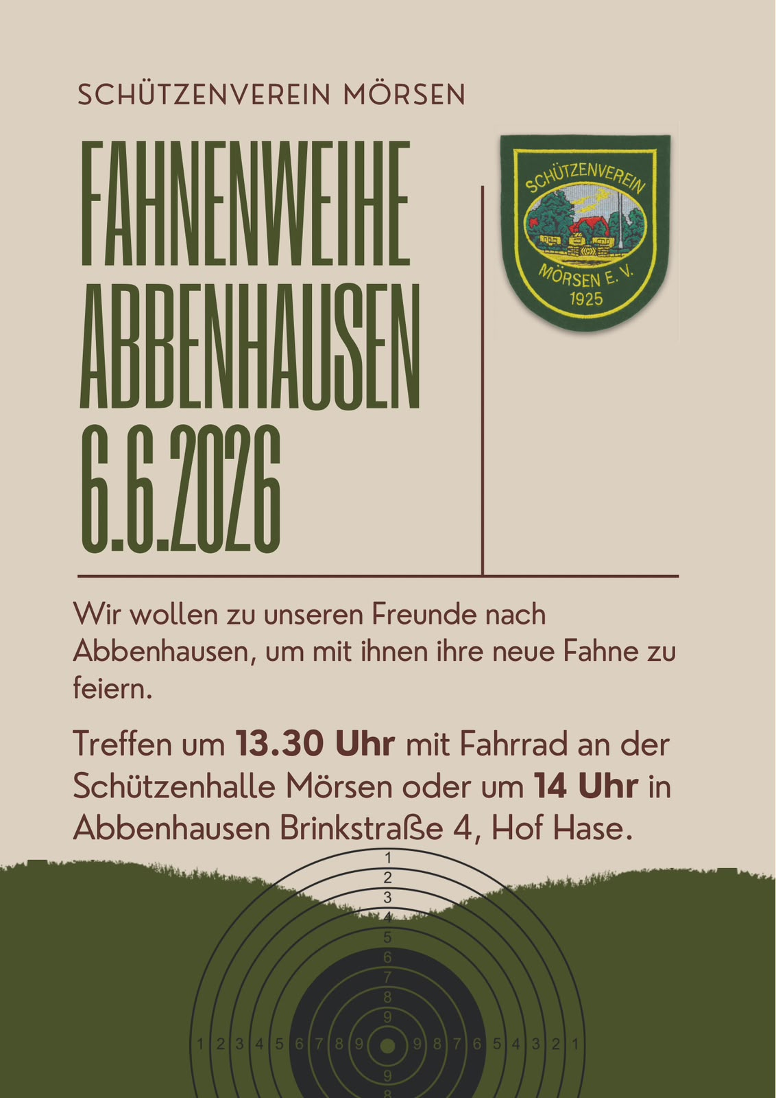 Fahnenweihe Abbenhausen 06.06.2026